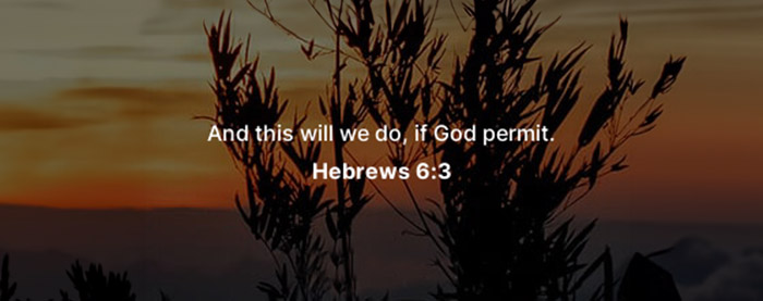 Hebrews 6:3 If God Permit